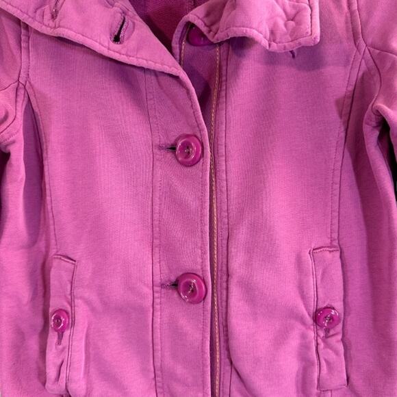 Puma Light Purple High Mock Neck Button Front Casual Jacket Women Sz XS - Picture 5 of 8